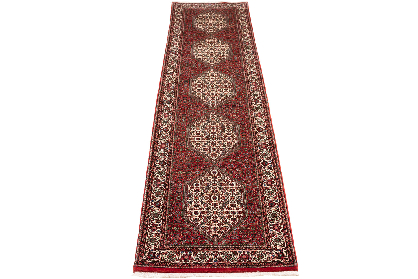 Bidjar mit Seide, 348 × 81 cm