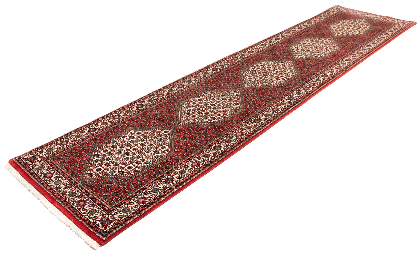 Bidjar mit Seide, 348 × 81 cm
