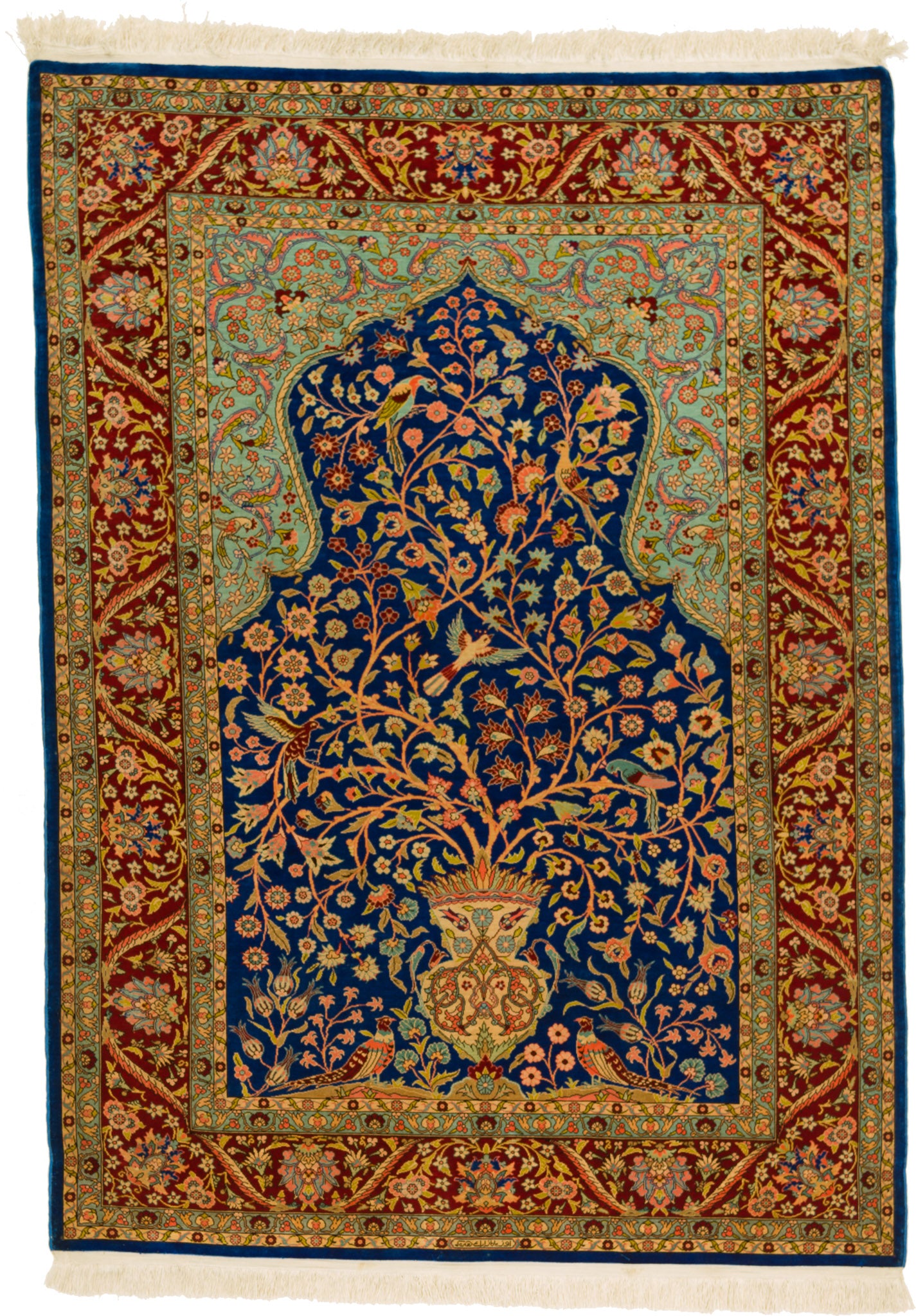 Hereke Seide, 107 × 77 cm