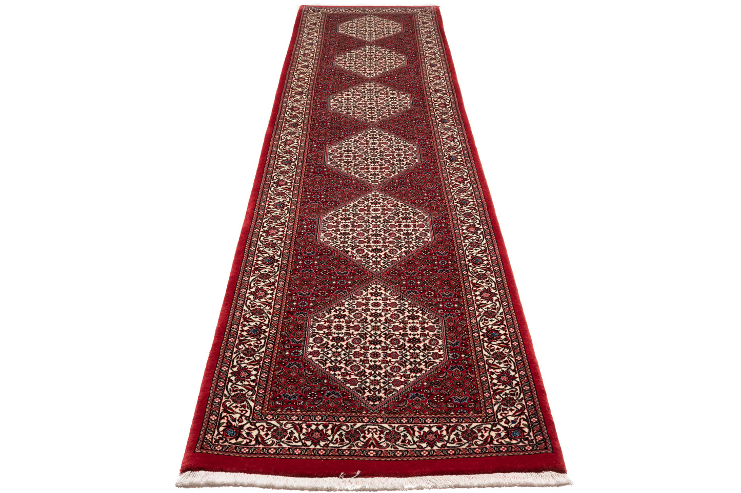 Bidjar mit Seide, 390 × 84 cm